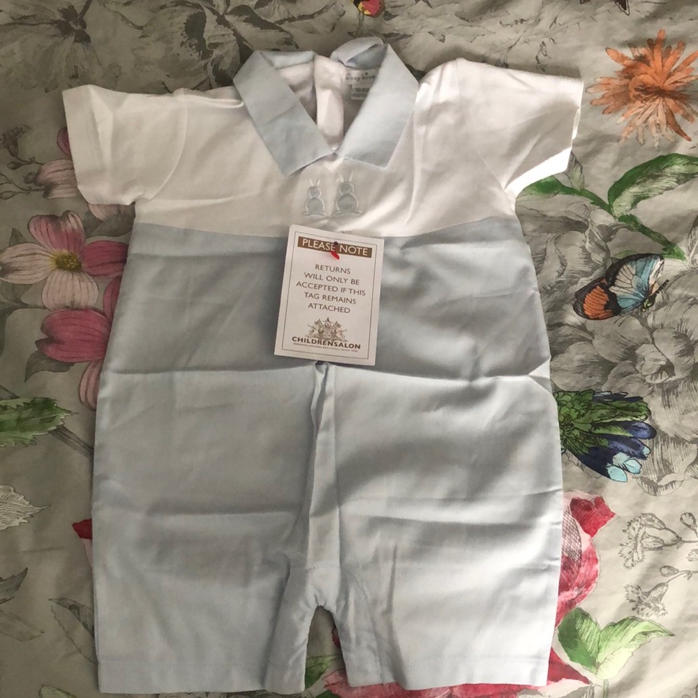 Kissy Kiss Easter/Bunny/Spring one piece for boys